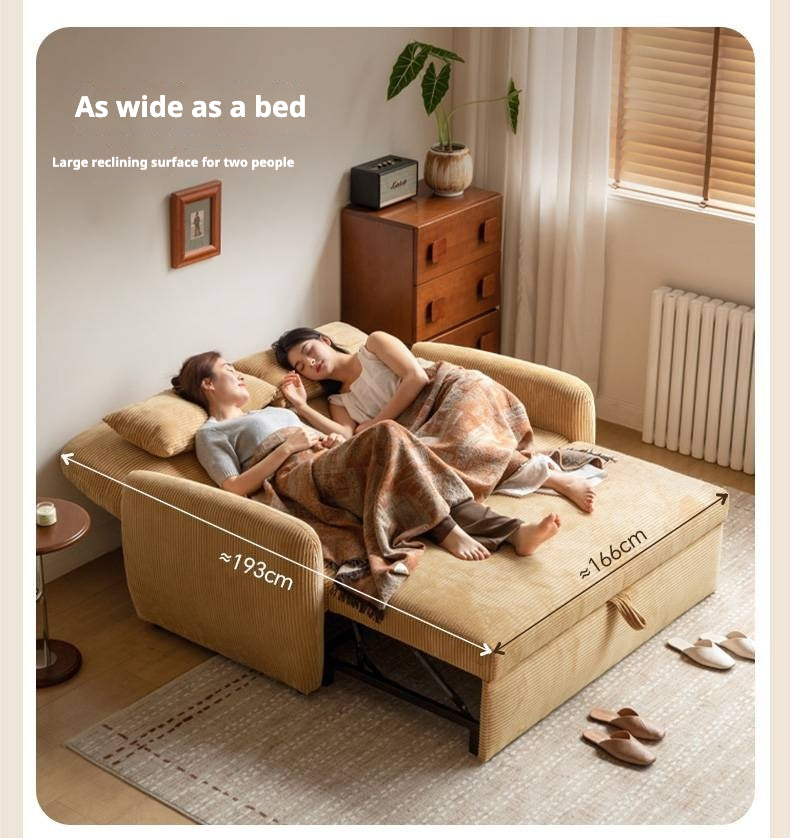 Fabric Retractable Modern Sofa Bed