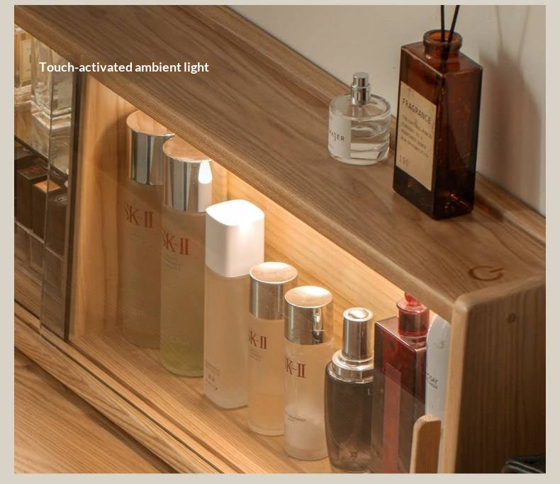 Ash Solid Wood Modern Minimalist Vanity Table