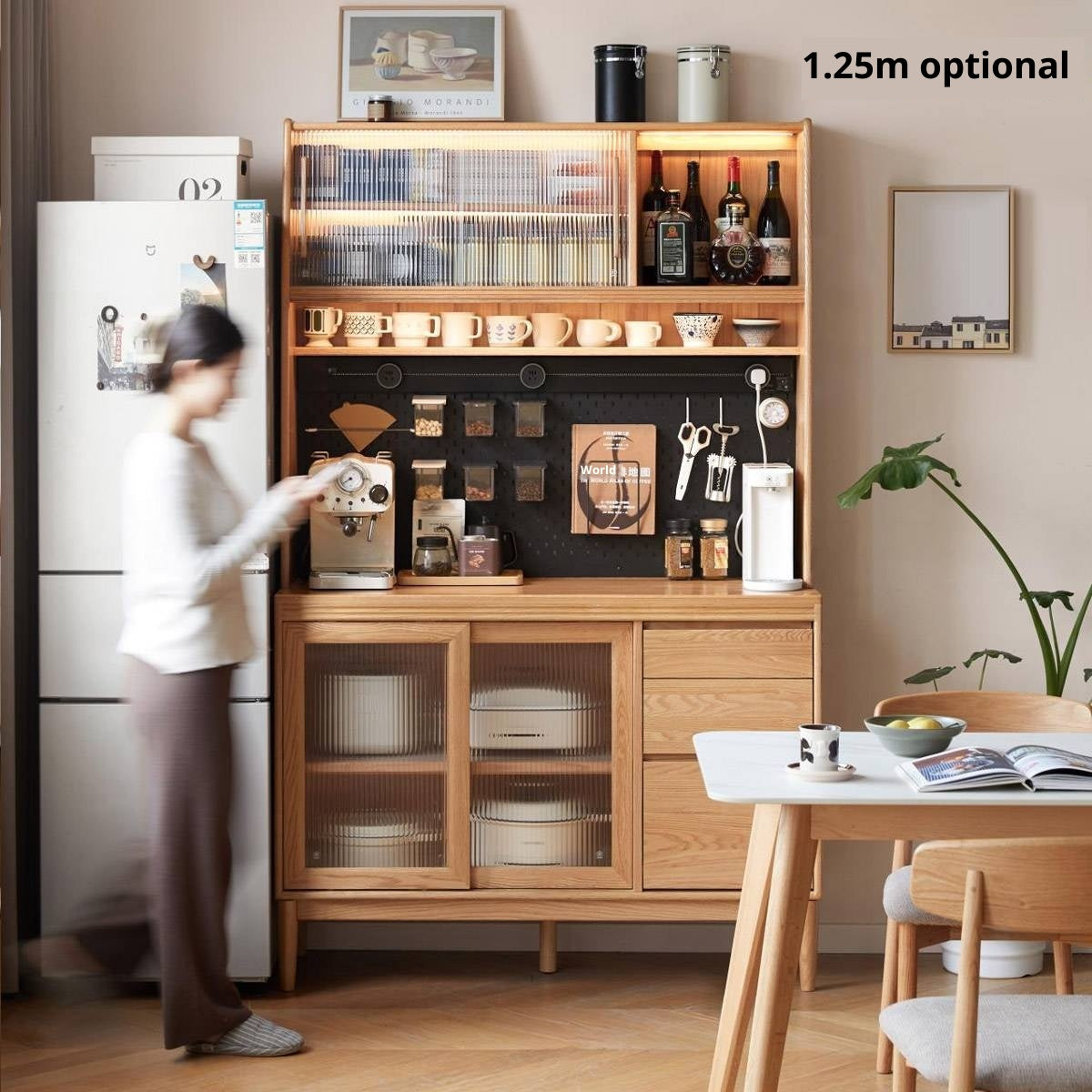 Oak Solid Wood Modern Sideboard