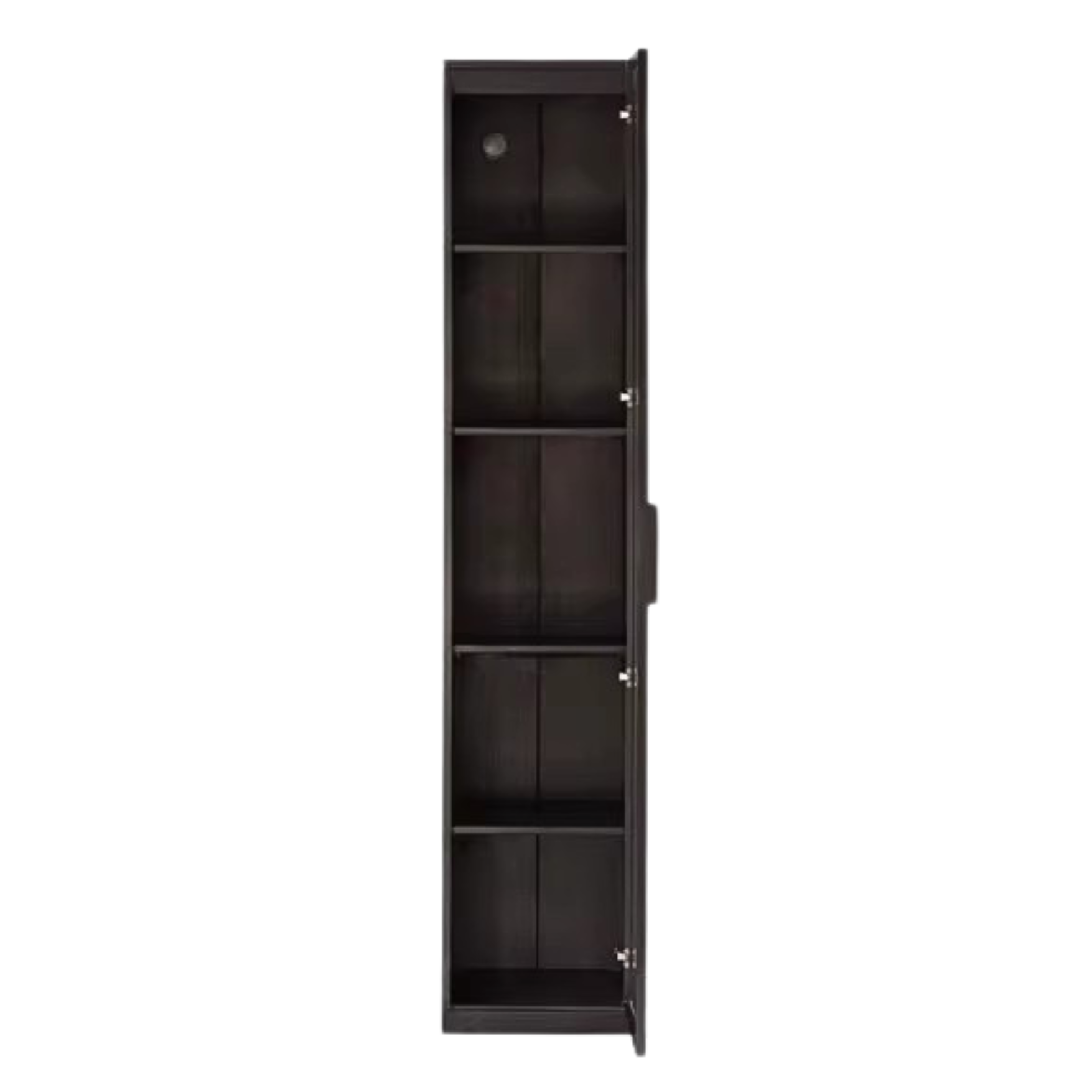 Oak Solid Wood Glass Door Display Wine Cabinet