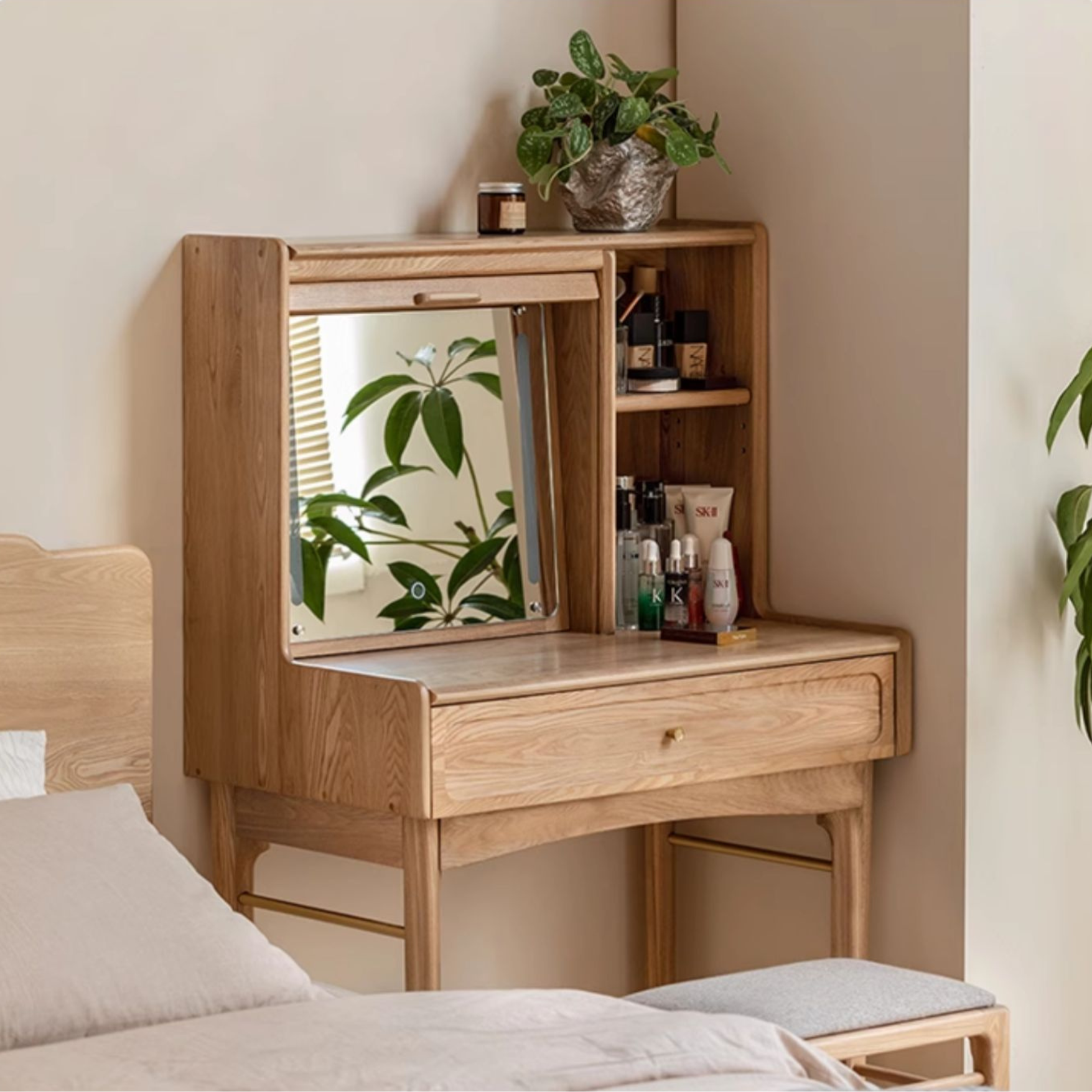 Ash, Oak Solid Wood Dressing Table.