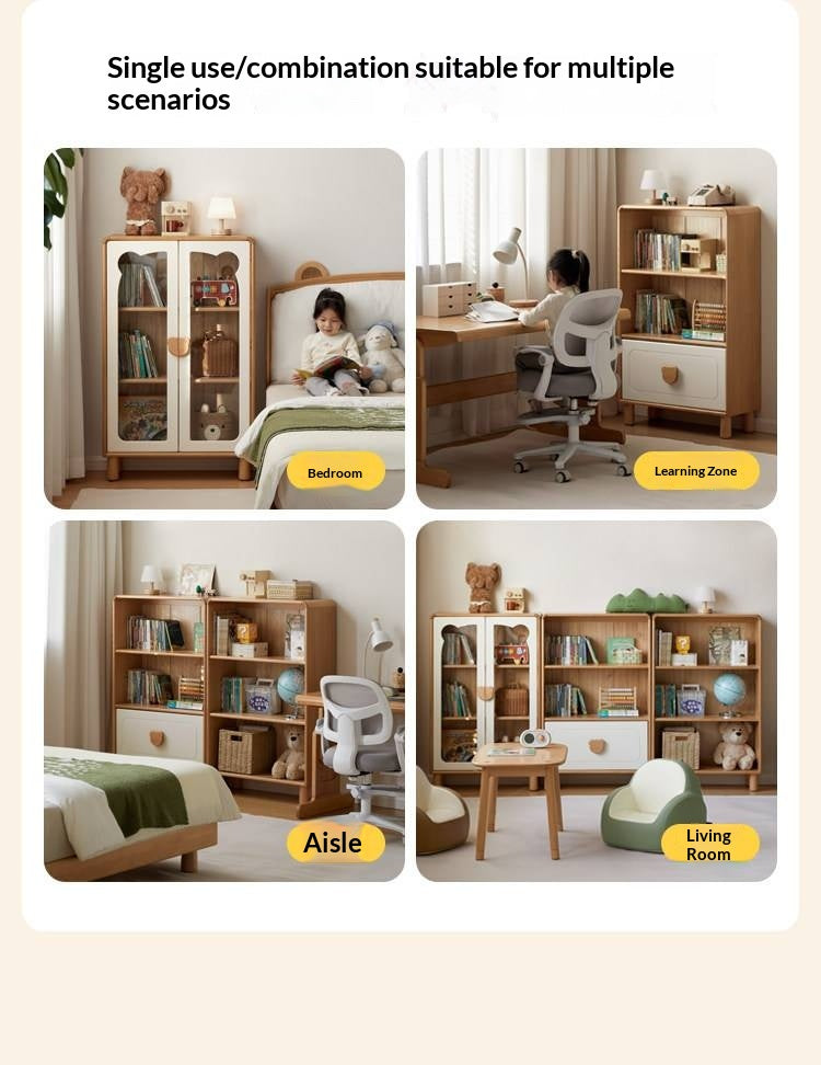 Beech Solid Wood Children's Bookshelf