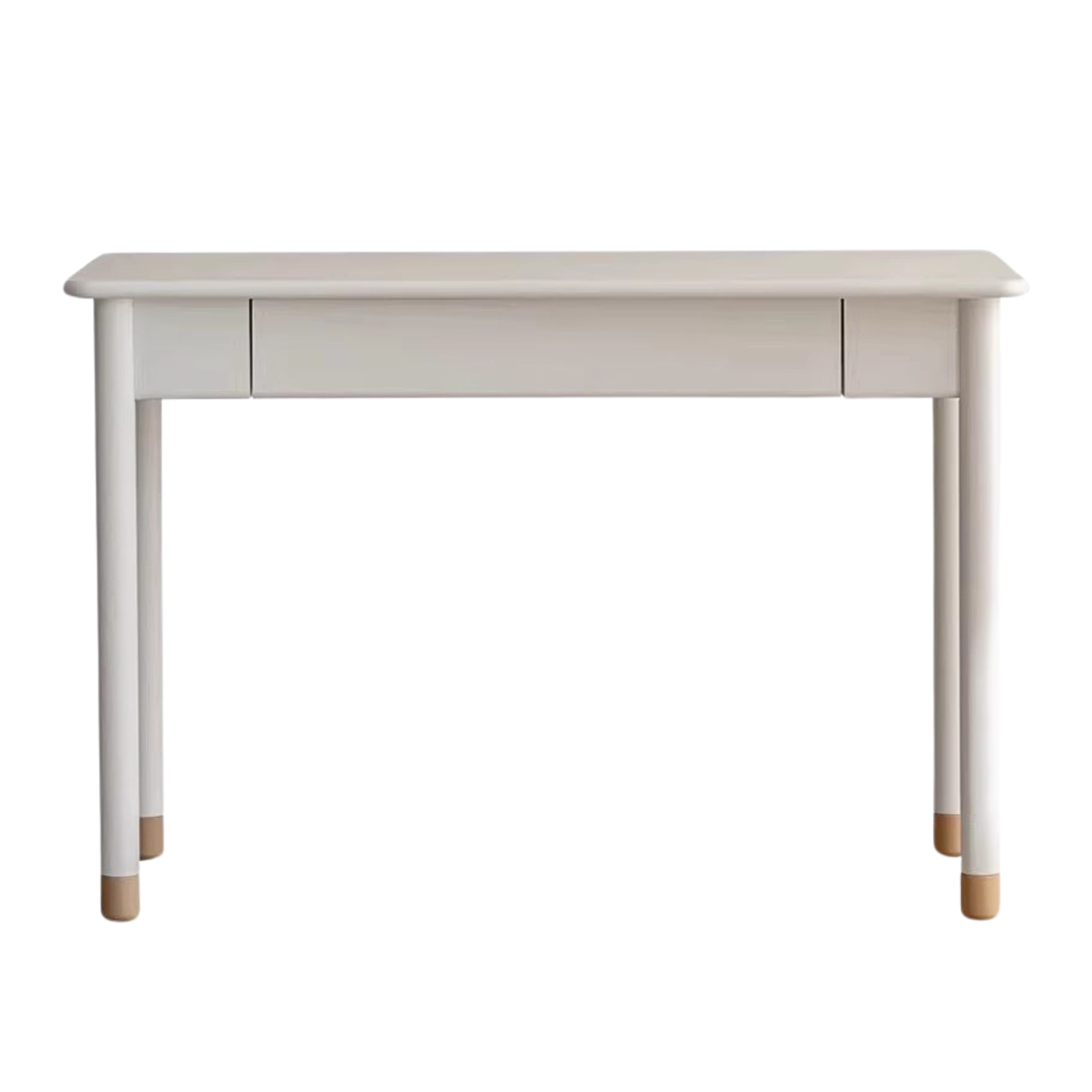 Poplar Solid Wood, Solid Rubberwood Kids Elevated Learning Cream Drawer Table