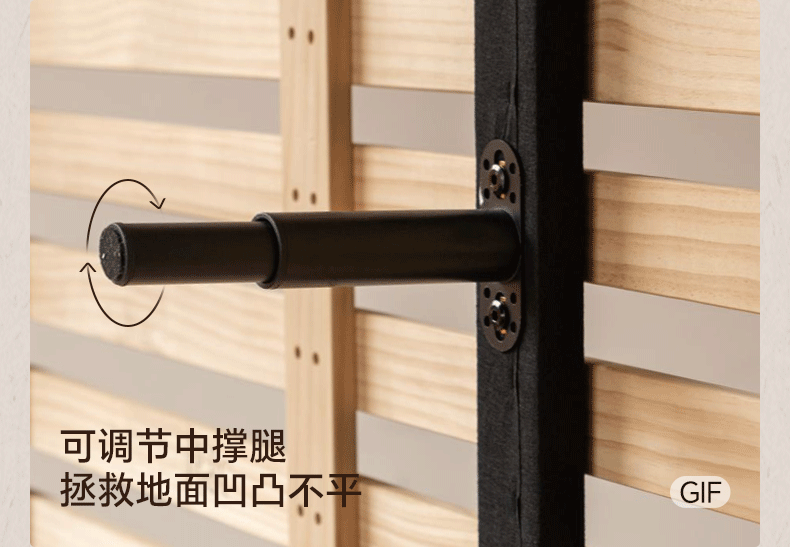 Genuine Leather Elegant Soft Backrest Bed, French Retro