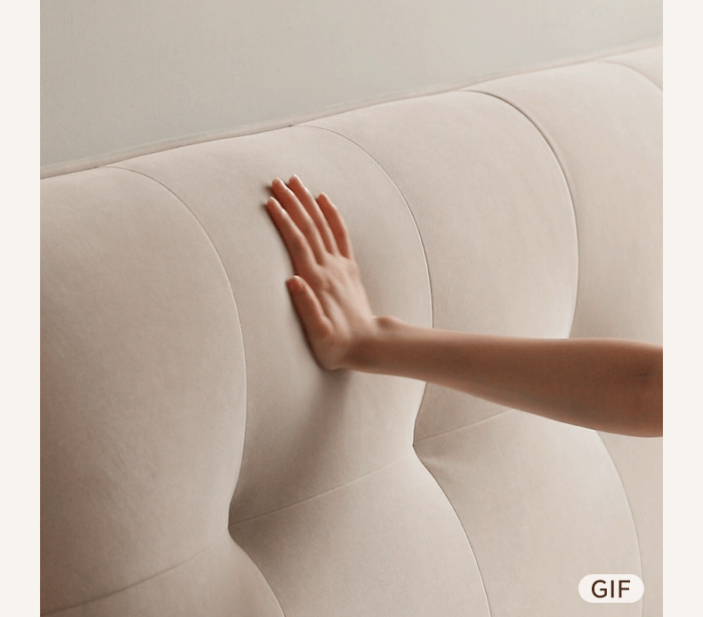 Fabric Puff Cat Scratch Bed, French Cream Style