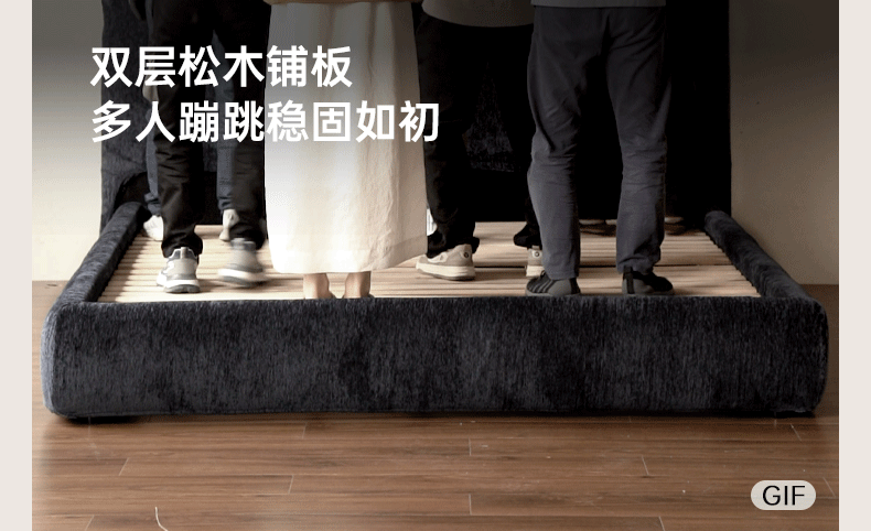 Fabric Chenille Soft Bed Italian Style