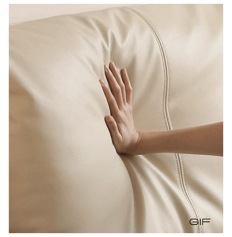 Black Walnut Solid Wood Box Bed — Luxury Genuine Leather Bed with Soft Backrest