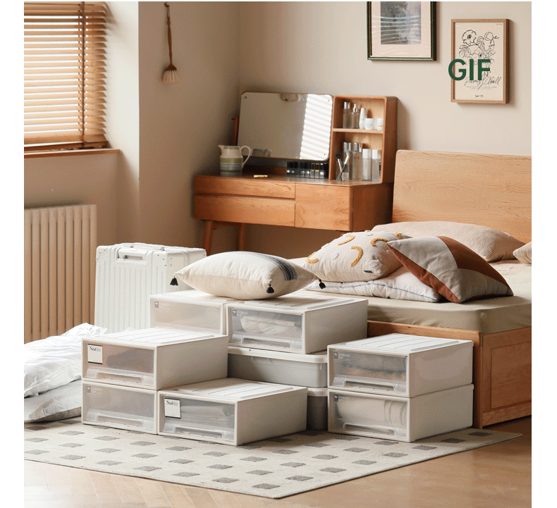 Cherry Solid Wood High-Pressure Box Bed