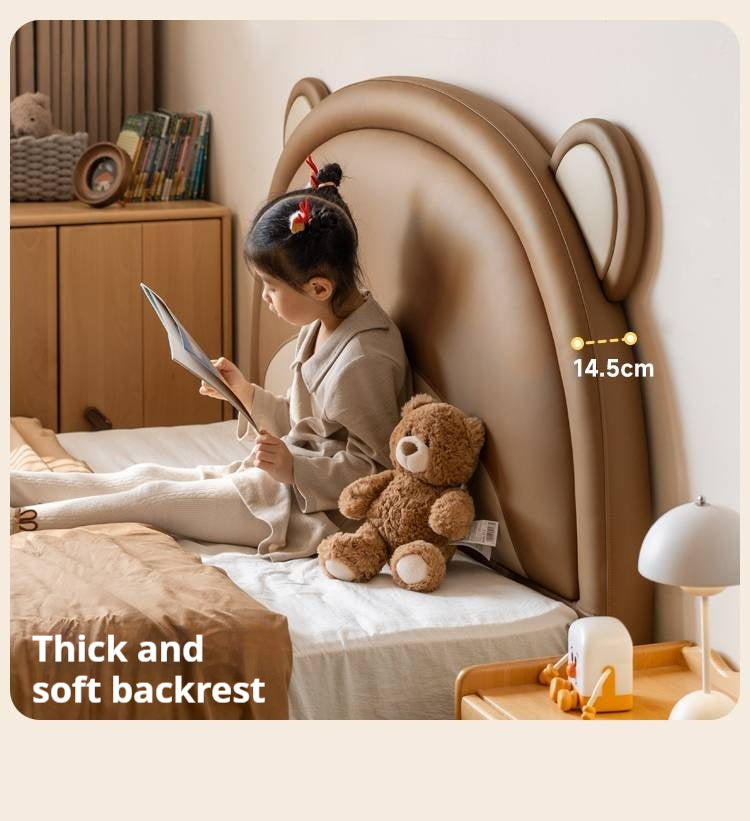 Organic Leather Children's Soft Bear Bed