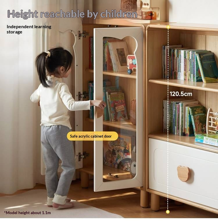 Beech Solid Wood Children's Bookshelf
