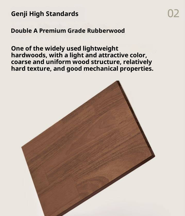 Solid Rubberwood Wall-Mounted Combination Bookcase