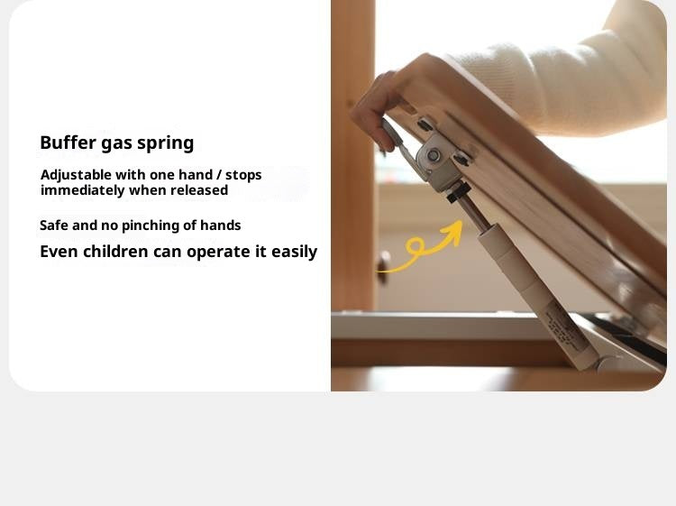 Beech Solid Wood Modern Hand Cranked Children s Writing Desk