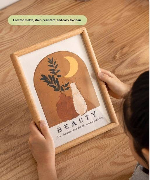 Black Walnut, Beech Solid Wood Photo Frame