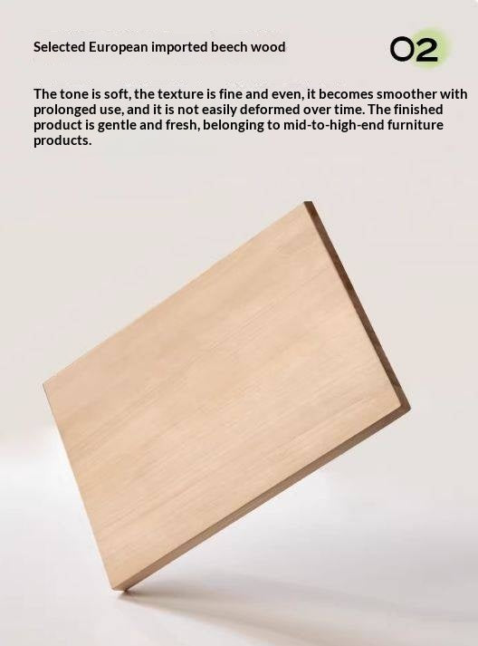 Beech, Rubberwood Solid Wood Small Round Side Table