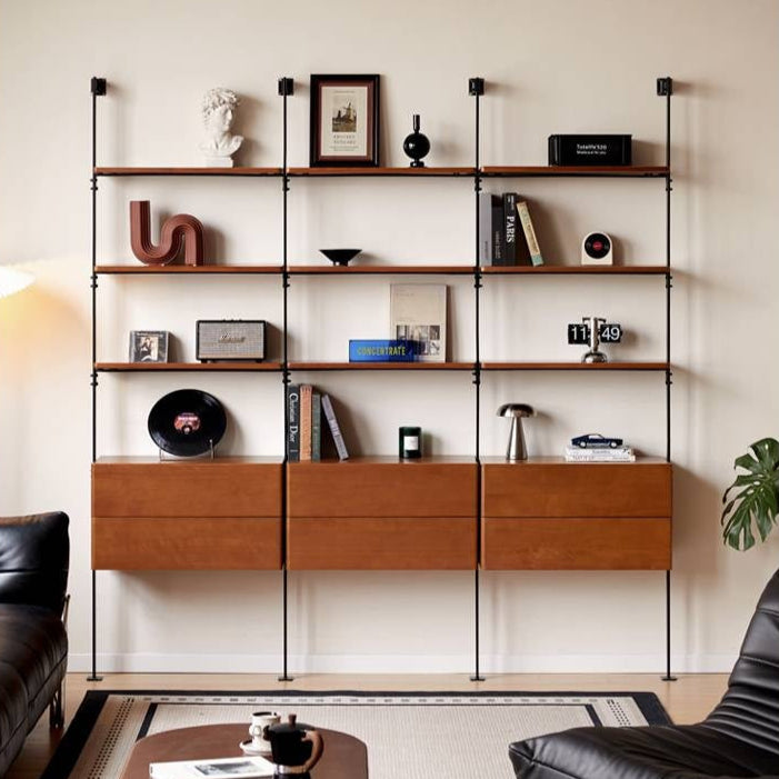 Poplar Solid Wood Bauhaus Bookshelf