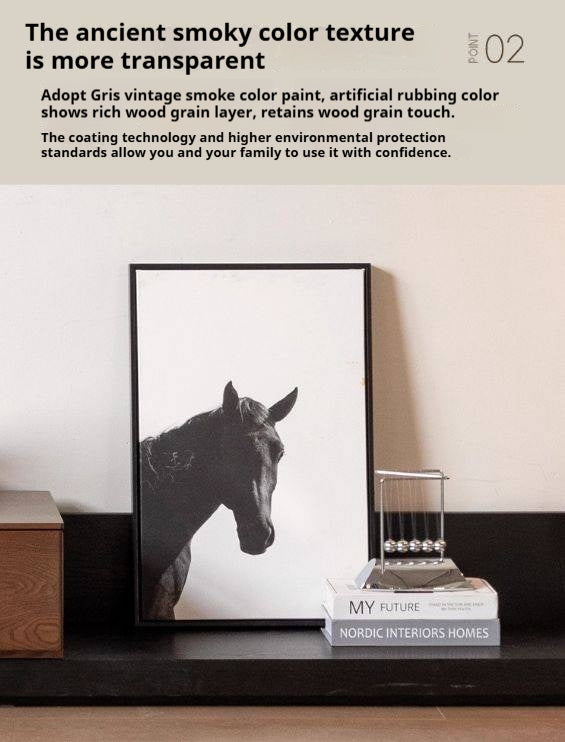 Ash Solid Wood Modern Simple Floor TV Cabinet