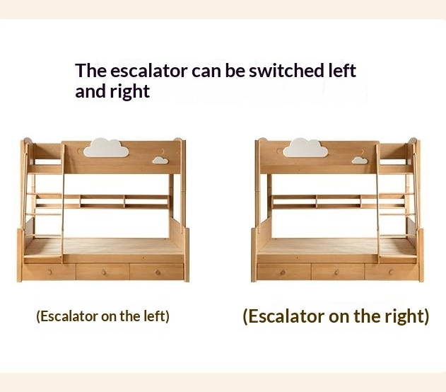 Beech Solid Wood Children's Bunk Bed