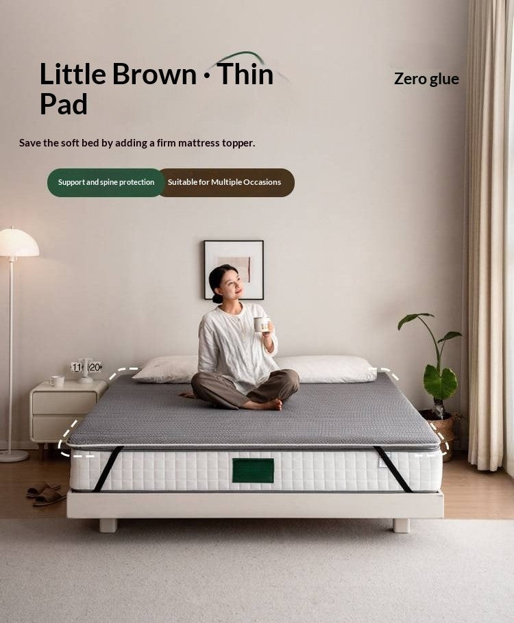 Zero-Glue Coconut Fiber Lumbar Support Firm Mattress — Removable, Washable, Latex Thin Mattress