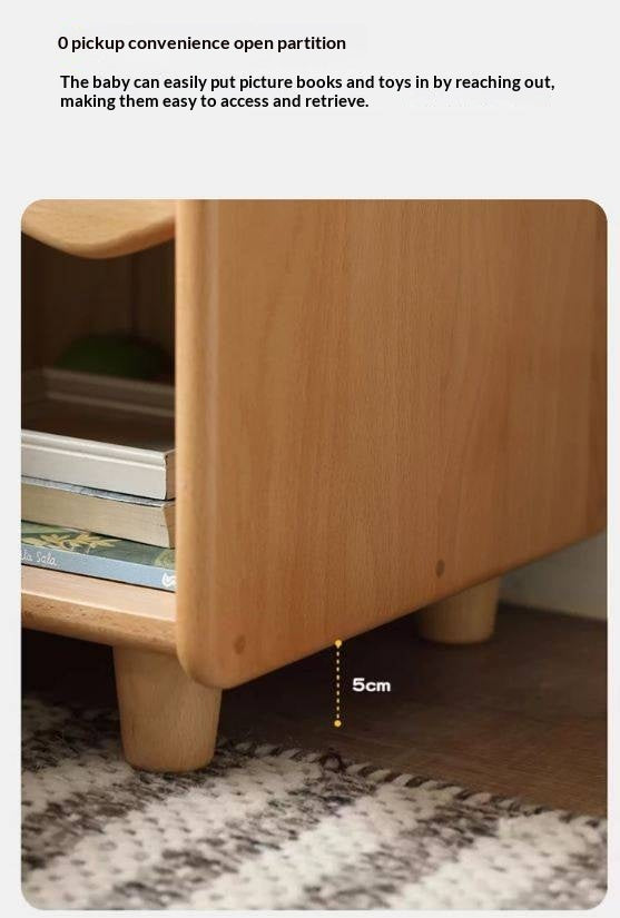 Beech Solid Wood Kids Nightstand