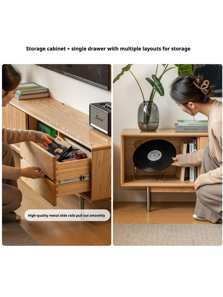 Oak Solid Wood Modern TV Сabinet.