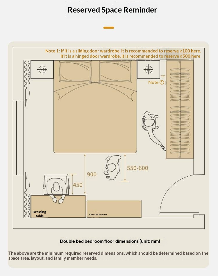 Poplar Solid Wood Bed — Upholstered with Fabric, Creamy Lambswool Soft Backrest