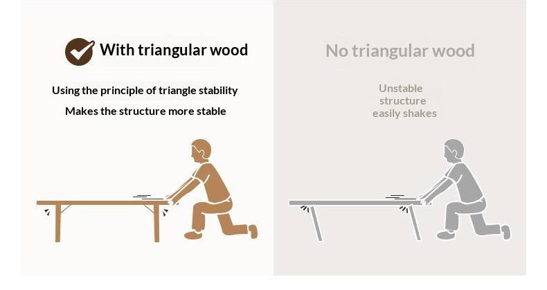 Beech Solid Wood Rock Board Dining Table