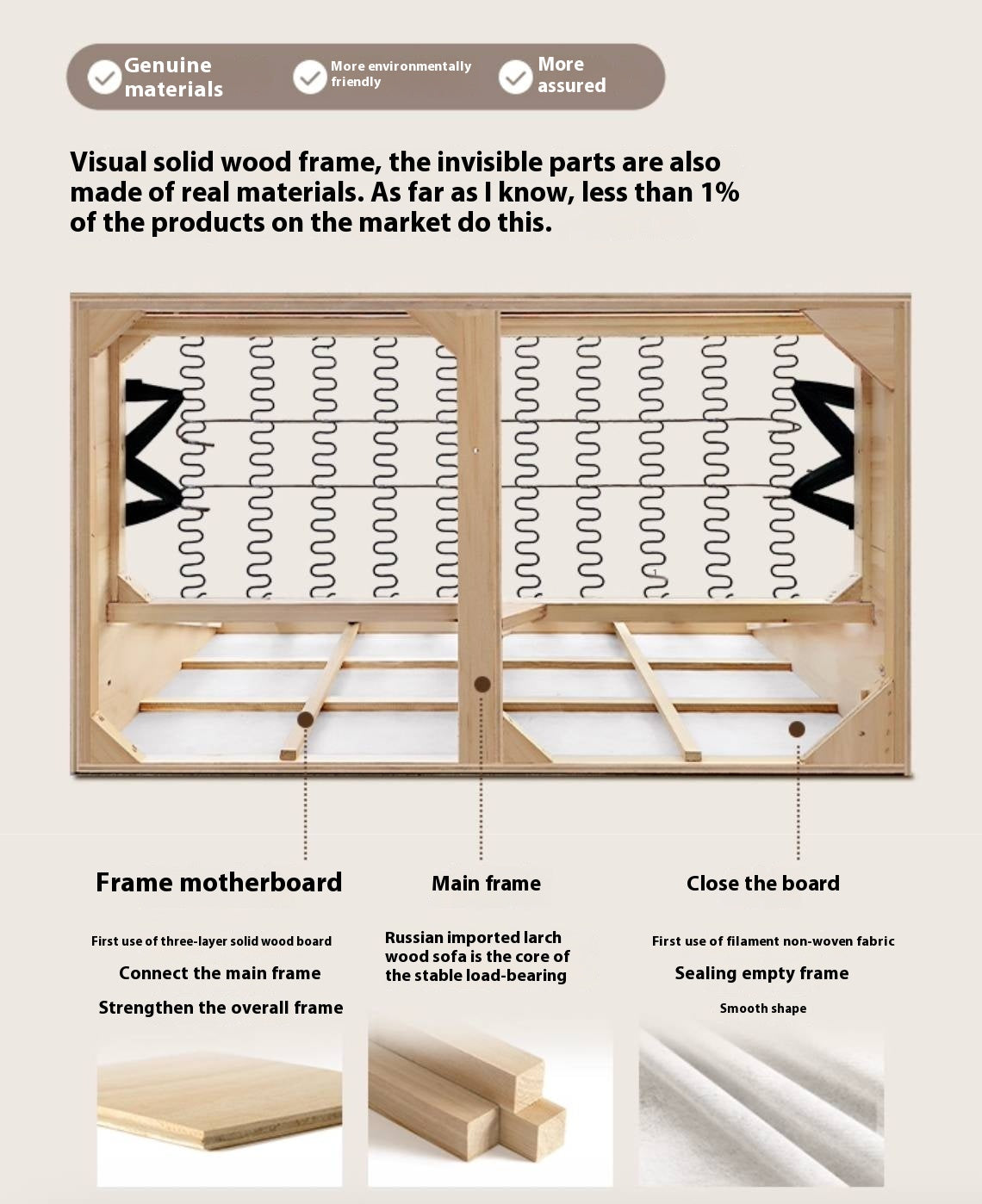 Natural, healthy Cotton Linen Fabric Sofa