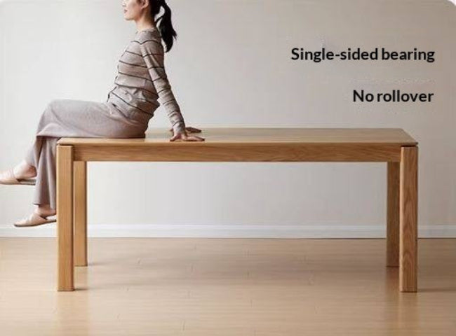 Oak Solid Wood Modern Minimalist Long Dining Table