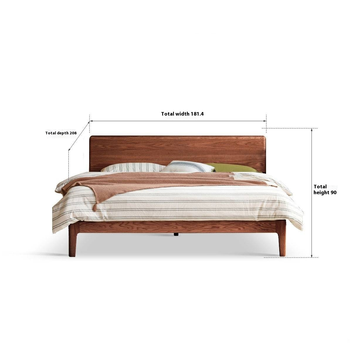 Oak Solid Wood Bed