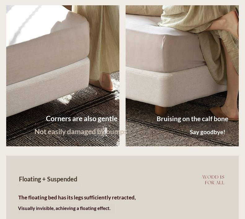 Fabric Suspended Bed Wabi Sabi Style