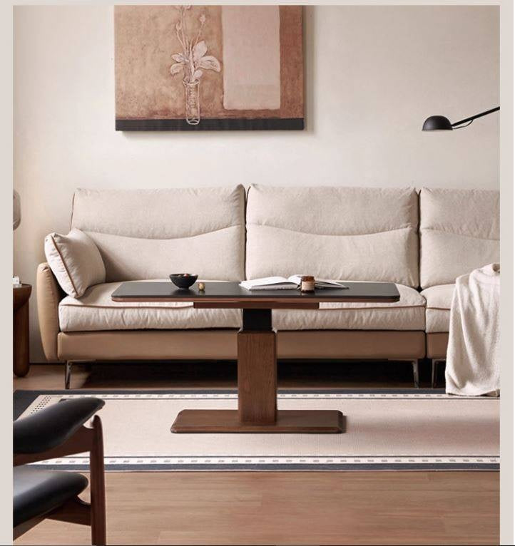 Oak Solid Wood Lifting Coffee Table