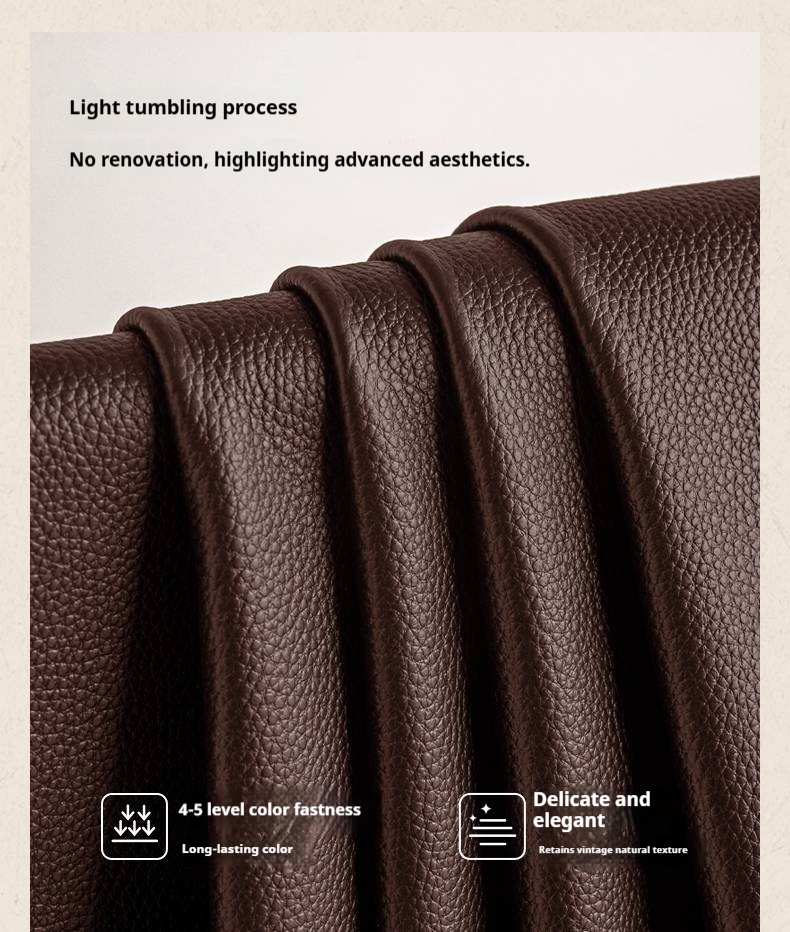Leather Soft Upholstery, Light Luxury Bed American Retro Style