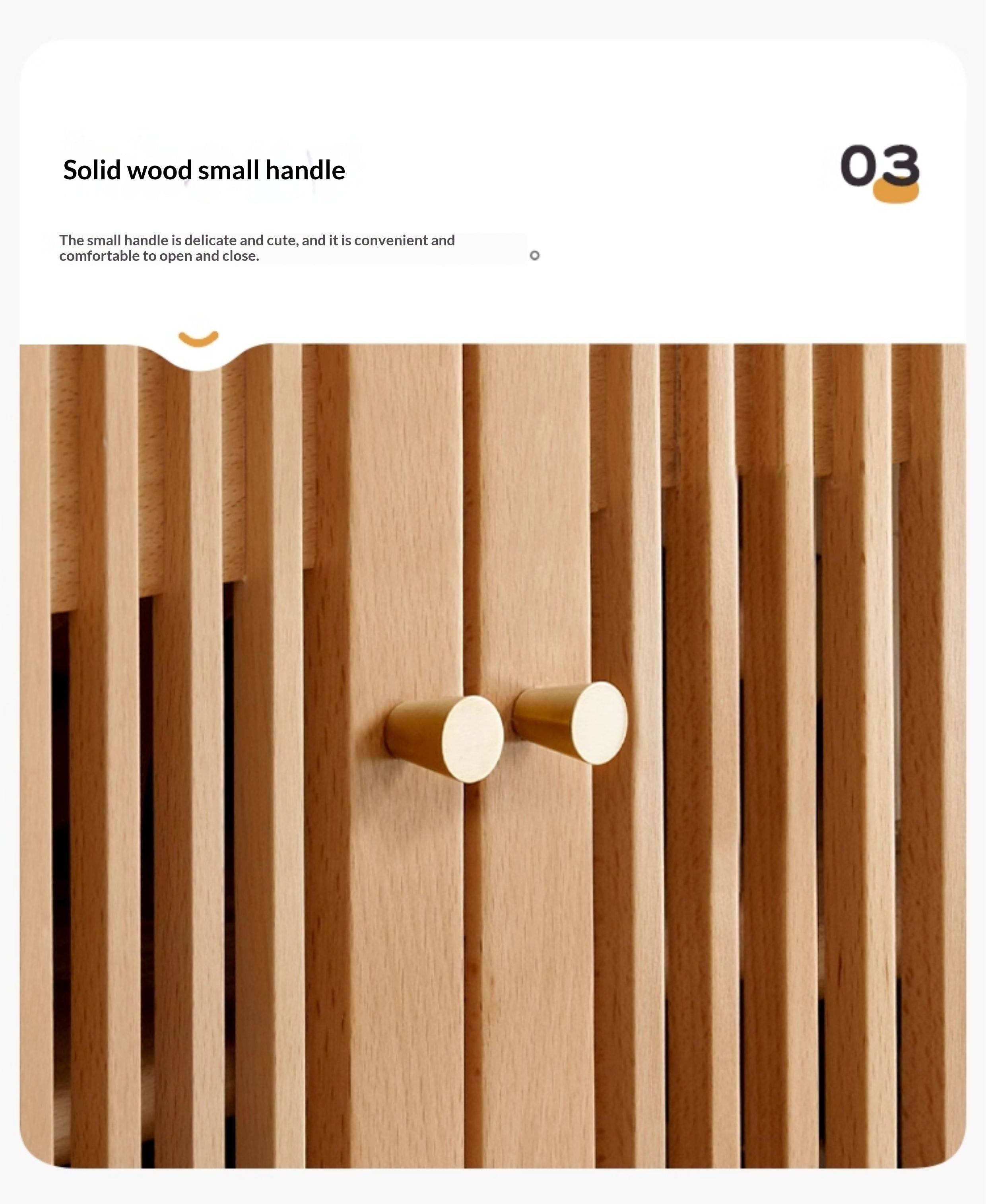 Beech Solid Wood Modern Shoe Cabinet