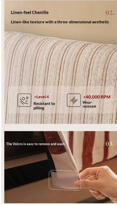 Cherry Solid Wood Fabric Upholstered Bed