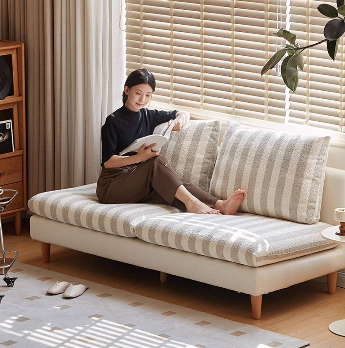 Natural, healthy Cotton Linen Fabric Sofa