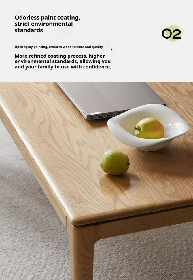 Red Oak Solid Wood Combination Coffee Table