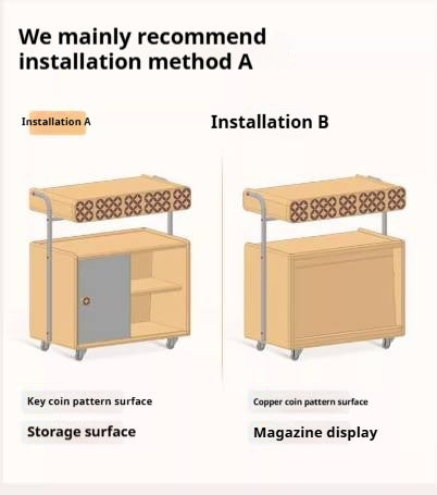 Poplar Solid Wood French Medieval Style Mobile Side Table