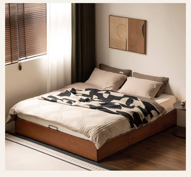 Poplar Solid Wood Bauhaus Box Bed