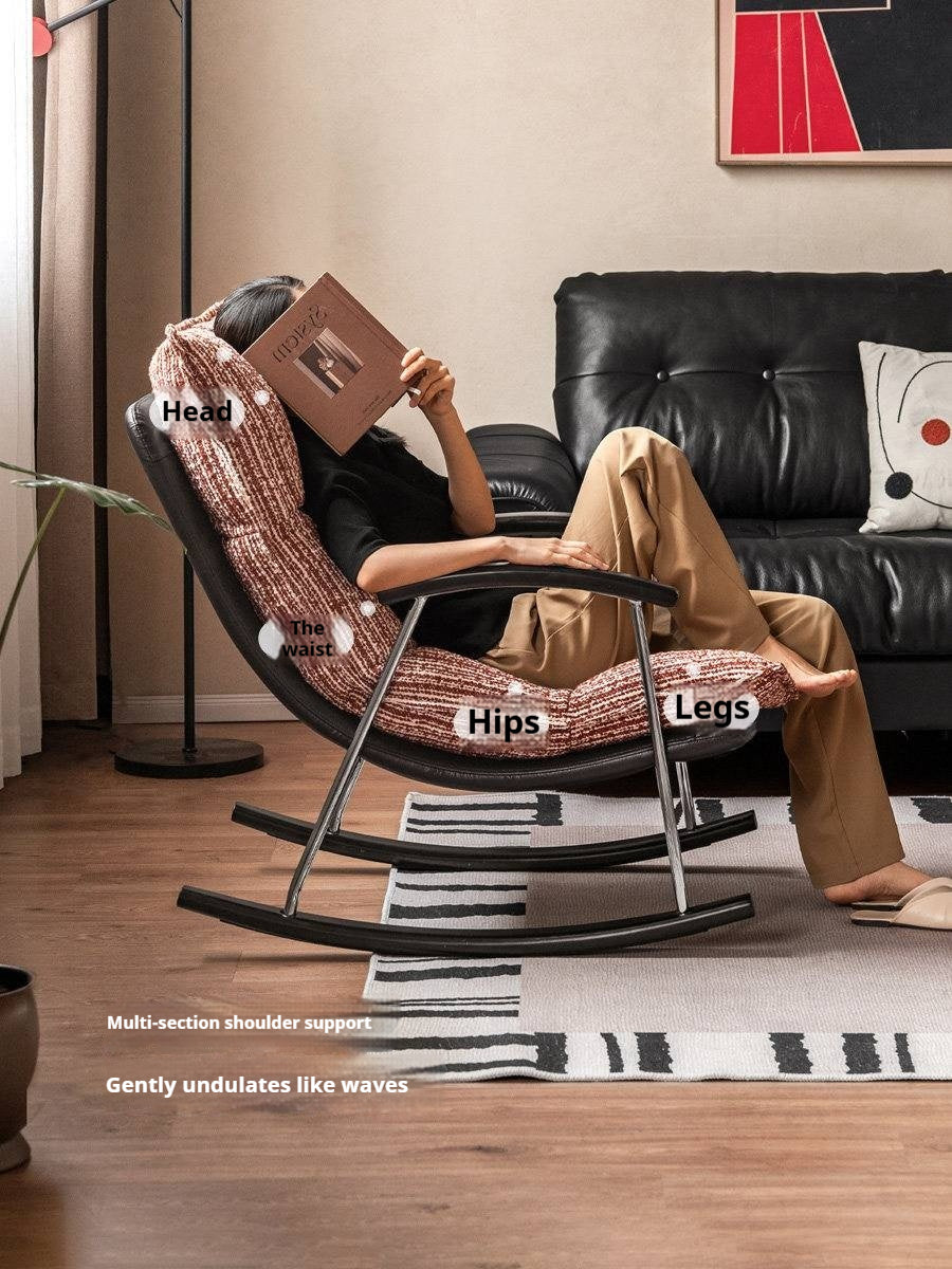 Rocking Lounge Chair with Wraparound Cushion