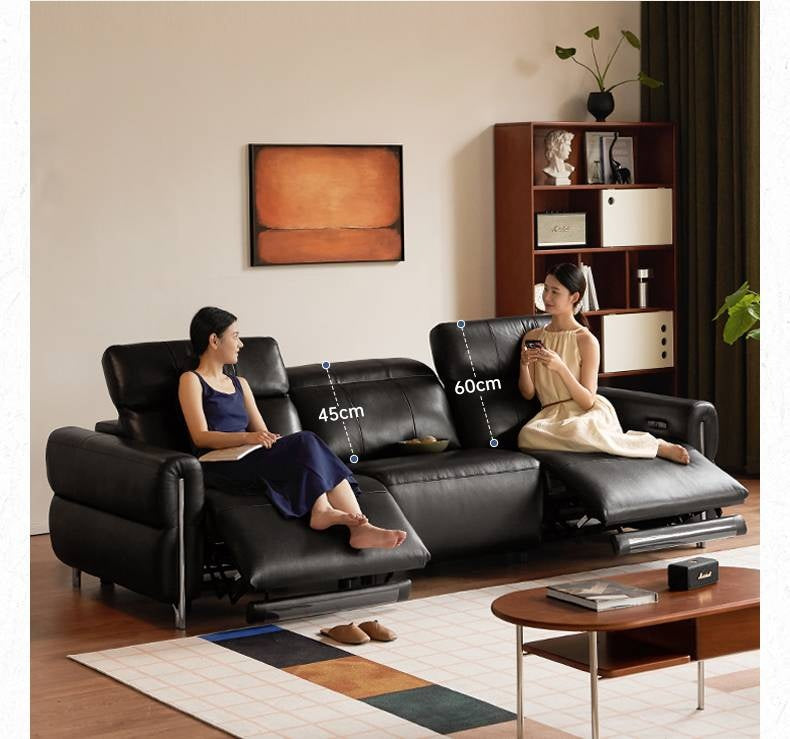 Leather Bauhaus Telescopic Function Sofa