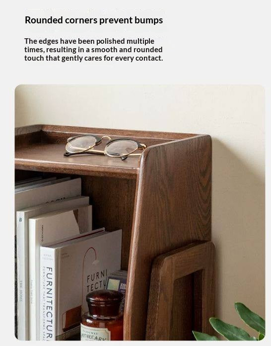 Oak Solid Wood Rack Nordic Side Cabinet
