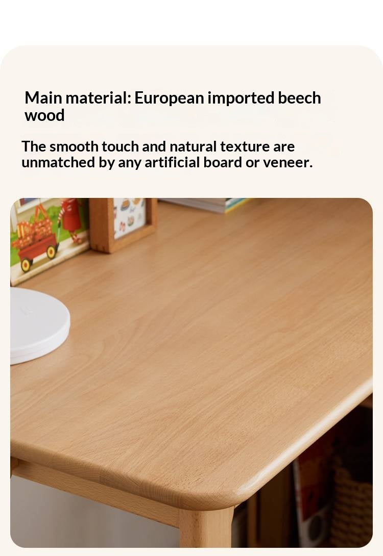 Beech Solid Wood Kids Corner Desk