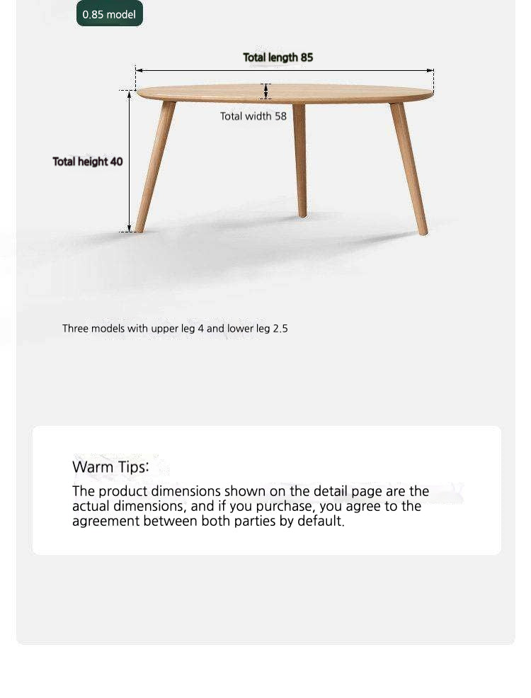 Rubberwood, Oak Solid Wood Walnut Color Side Table