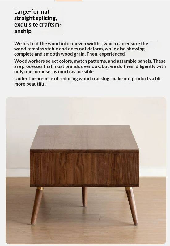Black Walnut Solid Wood Coffee Table