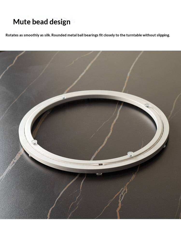 Accessory Set – Slate Lazy Susan Turntable, Stainless Steel Hooks, and Bookcase Mat