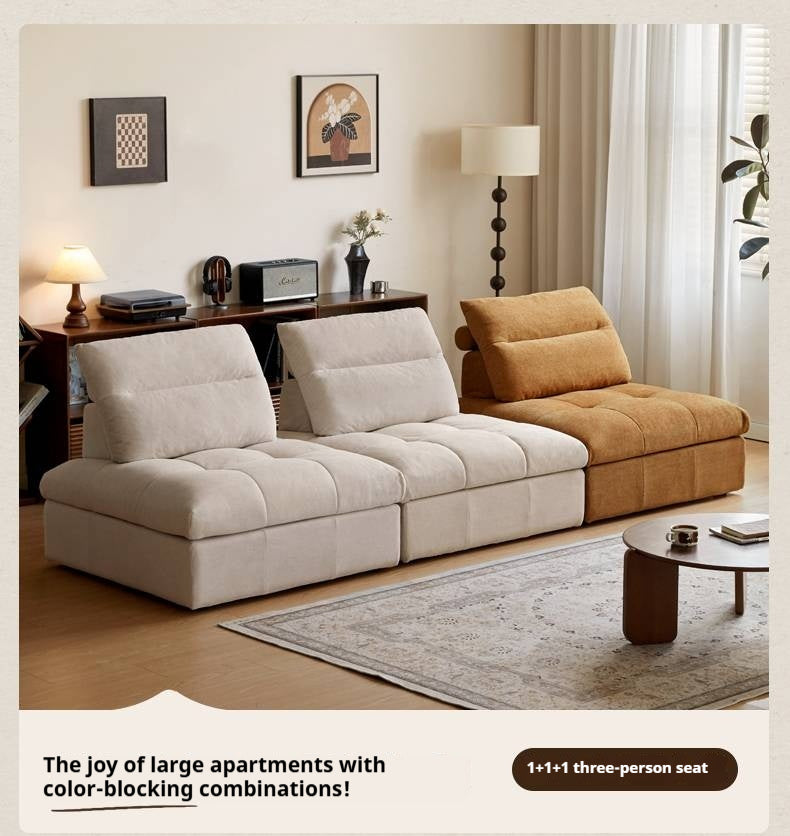 Modular Fabric Sofa – Modern Casual Free Combination Sofa Tofu Block Design