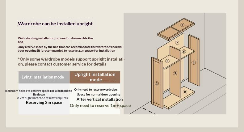 Black Walnut Solid Wood Italian Light Luxury Wardrobe
