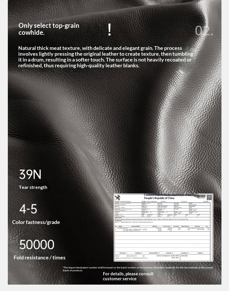 Genuine Leather Bed — Italian Light Luxury, Bauhaus Edge Design, Black Finish