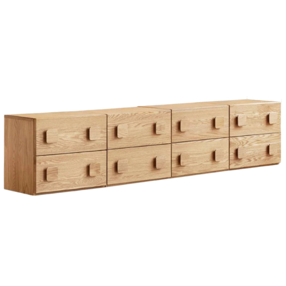 Oak, Ash Solid Wood Modern TV Stand