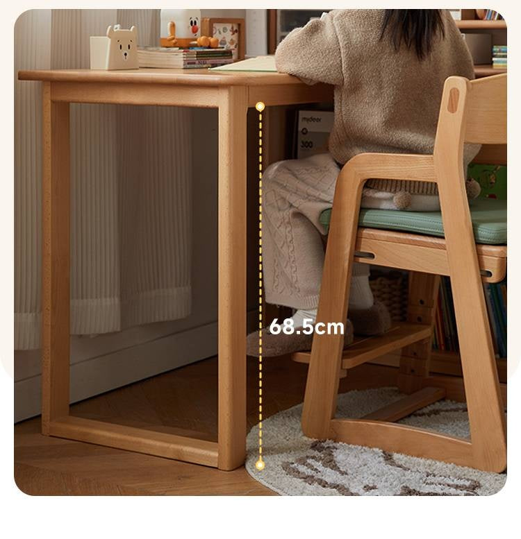 Beech Solid Wood Kids Corner Desk